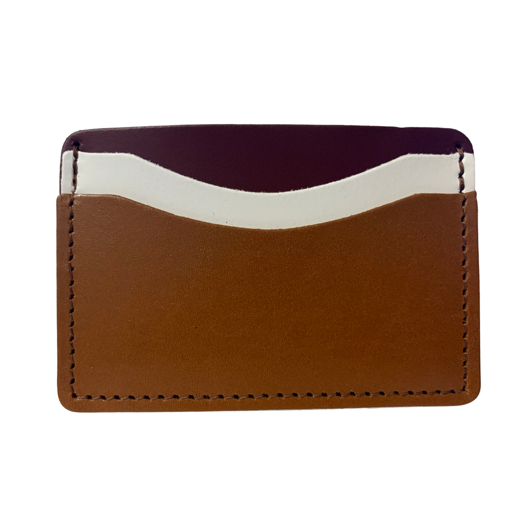 Tan White Burgundy, Oyster Card Wallets 