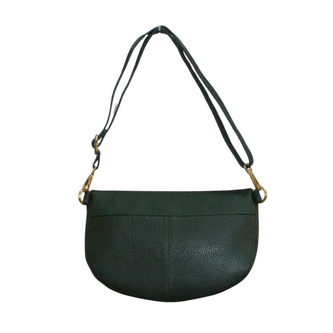 Forest Green Medium Grainy Leather Ladies Bum Bag – Limited