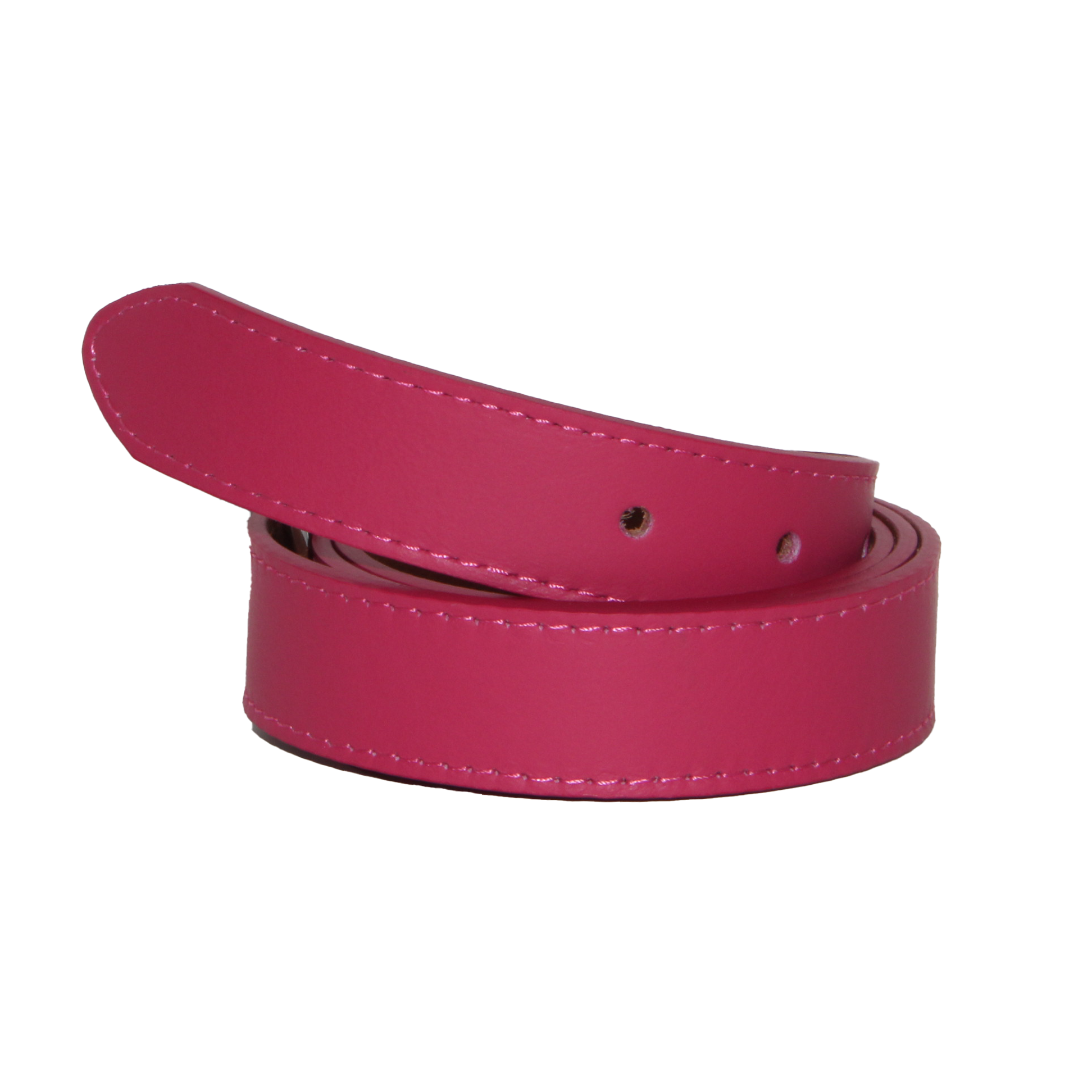 Ladies Fuchsia Pink Luxury Leather Belt