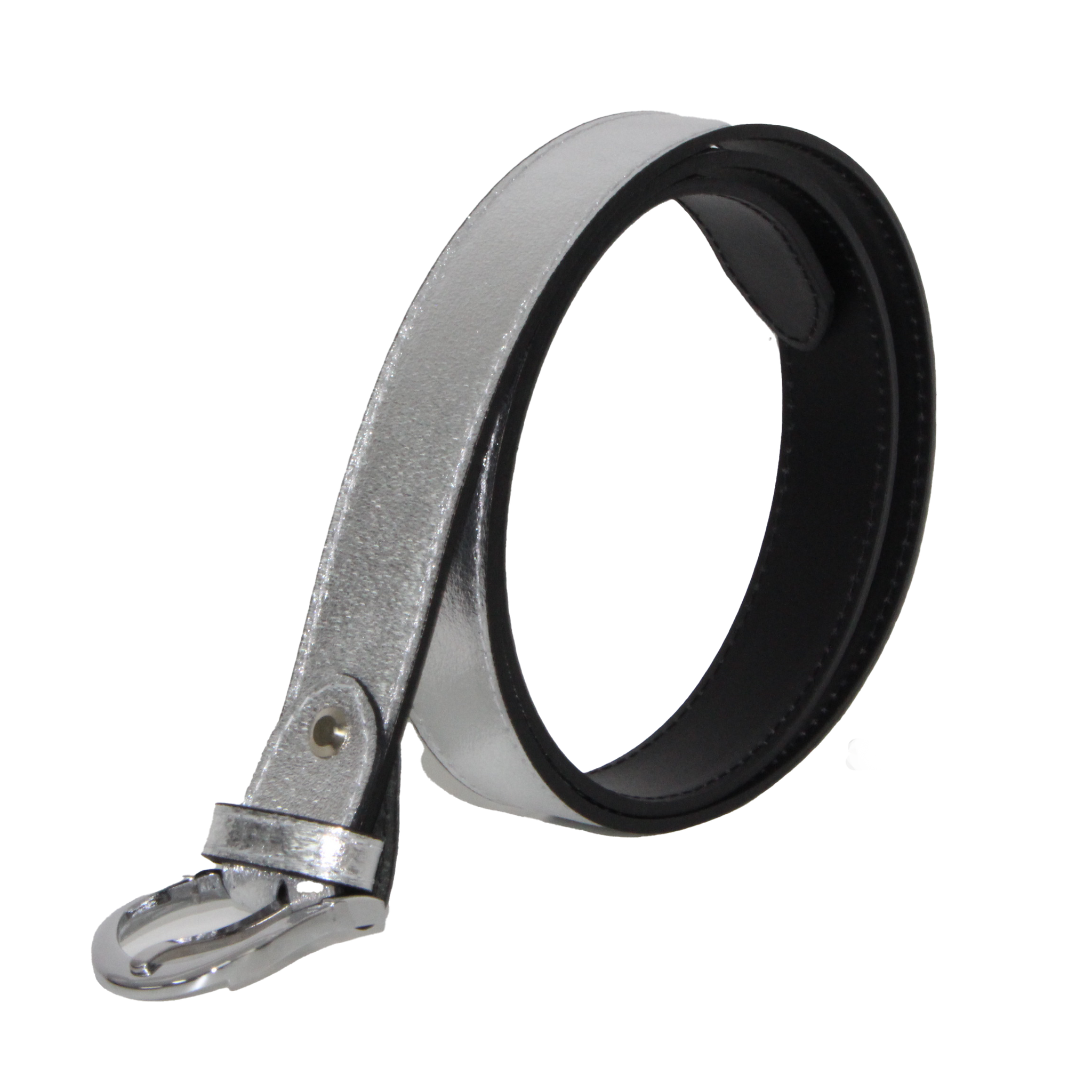 Ladies Silver Luxury Leather Belt – A to Z Leather Ladies Silver Luxury Leather Belt – A to Z Leather