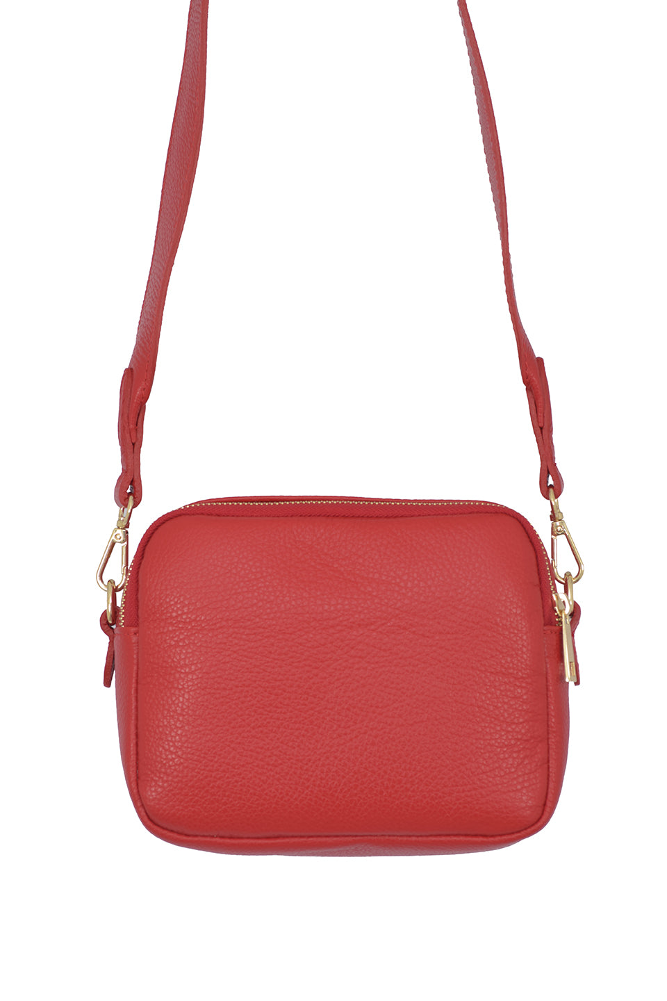 Red Dual Compartment Zipper Cross Body Bag - Adventure – A to Z Leather